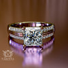 1.5ct Princess Cut Diamond Gold Engagement Ring - 03US01